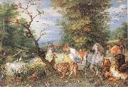 BRUEGHEL, Jan the Elder The Animals Entering the Ark  fggf oil painting reproduction